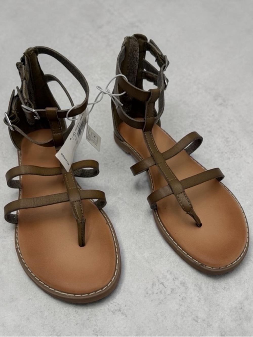 Old Navy Brown Strappy Gladiator Sandals NWT Size 6 Women